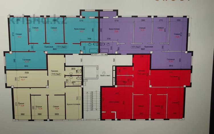 4-комнатная квартира, 115 м², 3/5 этаж, 12-й мкр 11а за 32 млн 〒 в Актау, 12-й мкр — фото 2