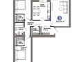 3-бөлмелі пәтер · 89.99 м² · 7/12 қабат, Турар Рыскулов 18/5, бағасы: 68 млн ₸ в Астане, Есильский р-н
