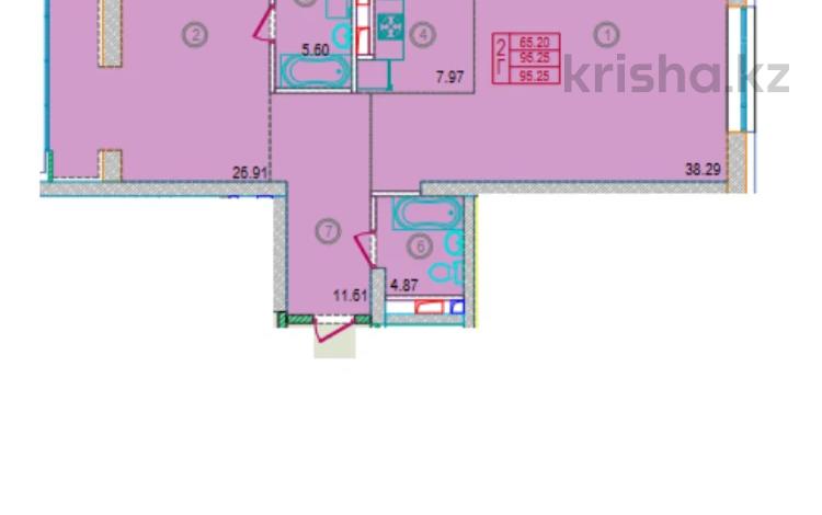 2-бөлмелі пәтер · 98.9 м² · 7/12 қабат, ул. Асанбая Аскарова 12, бағасы: 84 млн ₸ в Алматы, Ауэзовский р-н — фото 2