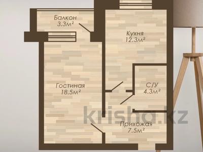 1-комнатная квартира · 44.2 м² · 5/5 этаж, мкр. Алтын орда, Район Батыс 2 уч. 1К за 14.2 млн 〒 в Актобе