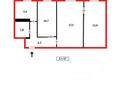 3-бөлмелі пәтер · 56.4 м² · 1/5 қабат, ул. Абая 40, бағасы: 9 млн ₸ в Темиртау — фото 2