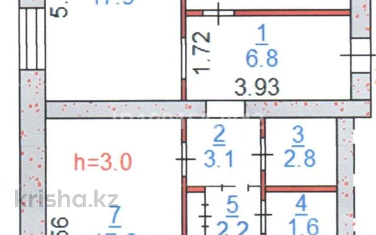 3-комнатная квартира · 75.3 м² · 2/3 этаж, Пушкина — Урицкого-пушкина за 19.3 млн 〒 в Костанае — фото 2