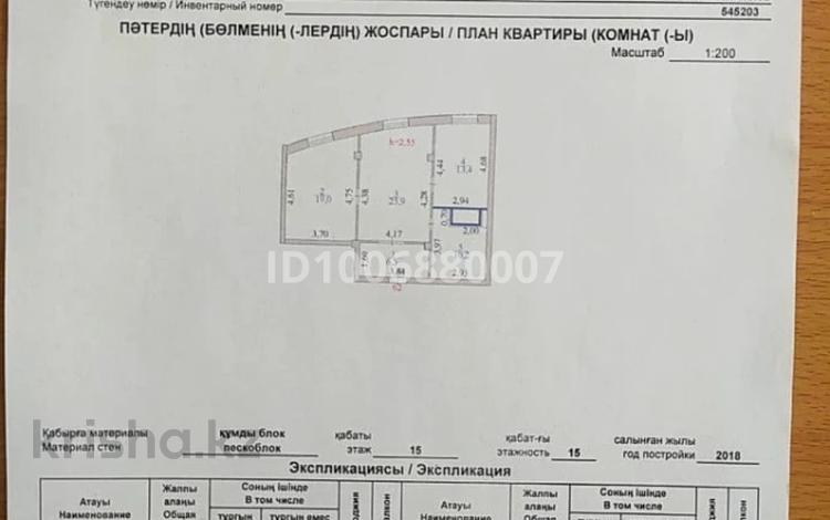 2-бөлмелі пәтер · 75 м² · 15/15 қабат, Момышулы 2г, бағасы: 27 млн ₸ в Астане, Алматы р-н — фото 2