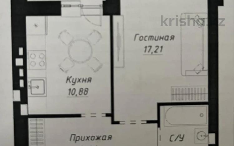 1-бөлмелі пәтер · 41 м² · 6/9 қабат, Шамши Калдаякова 42 — Улы дала, бағасы: 25.5 млн ₸ в Астане, Сарайшык р-н — фото 3