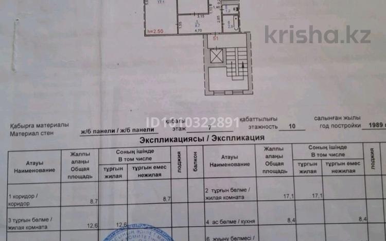2-комнатная квартира · 51.4 м² · 7/10 этаж, Шакерим кудайбердыулы за 22 млн ₸ в Павлодаре — фото 2