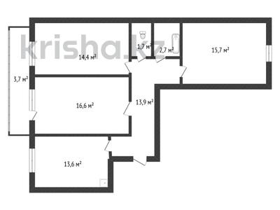 3-бөлмелі пәтер · 82.3 м² · 7/9 қабат, Ладожская 15 — ОТЛИЧНОЕ ПРЕДЛОЖЕНИЕ, бағасы: 34 млн ₸ в Павлодаре
