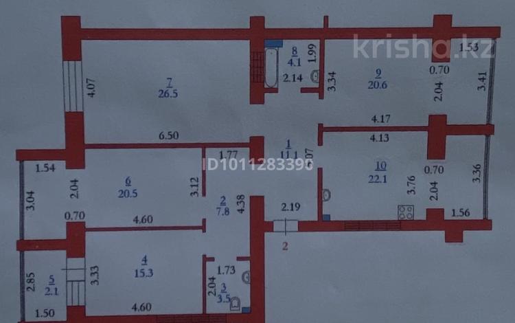 4-комнатная квартира · 133 м² · 2/10 этаж, мкр. Алтын орда, Алия Молдагулова 50а за 68.5 млн ₸ в Актобе — фото 2
