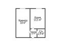 1-бөлмелі пәтер · 35.2 м² · 1/5 қабат, Урицкого 13, бағасы: 13 млн ₸ в Костанае — фото 11