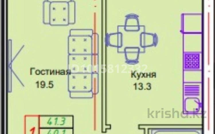 1-комнатная квартира · 43.6 м² · 6/12 этаж, Жубан Молдагалиев — Сыганак Айтматова за 18.5 млн ₸ в Астане, Есильский р-н — фото 2
