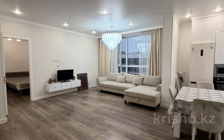 3-комнатная квартира · 80.7 м² · 12/12 этаж, Санжара Асфендиярова 4 за 49 млн ₸ в Астане, Нура р-н — фото 2