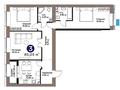 3-бөлмелі пәтер · 85.05 м², Е 101 5, бағасы: ~ 46.1 млн 〒 в Астане, Нура р-н — фото 3
