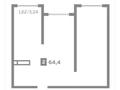 2-бөлмелі пәтер · 64.4 м² · 9/9 қабат, Шұғыла ш/а. 342/1, бағасы: 33 млн ₸ в Алматы, Наурызбайский р-н