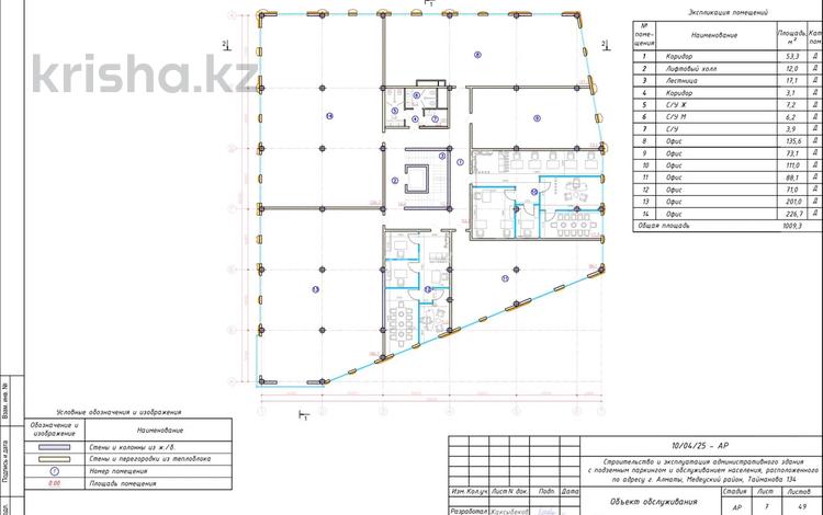 Кеңселер · 71 м², бағасы: ~ 88.8 млн ₸ в Алматы, Медеуский р-н — фото 2