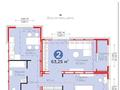 2-комнатная квартира · 62.5 м² · 6/9 этаж, Улы Дала 46 за 32 млн 〒 в Астане, Есильский р-н — фото 2
