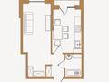 1-комнатная квартира · 38.01 м² · 3/6 этаж, мкр Кайрат за 20 млн ₸ в Алматы, Турксибский р-н — фото 2