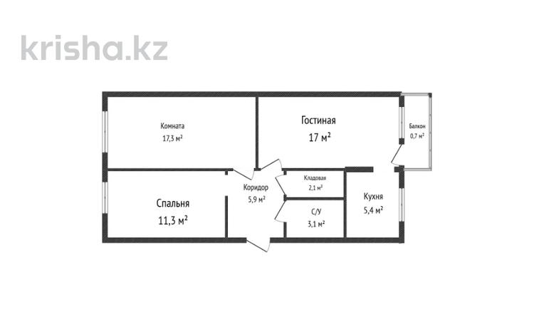 3-бөлмелі пәтер · 62.8 м² · 3/5 қабат, Маяковского 6, бағасы: 22.5 млн ₸ в Усть-Каменогорске — фото 24