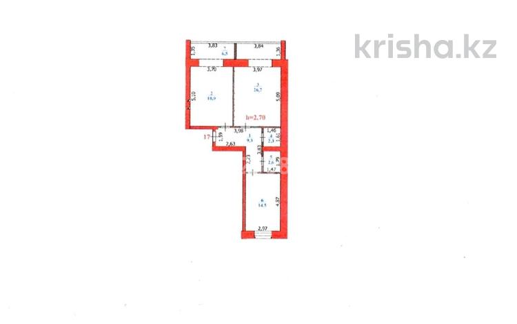 2-комнатная квартира, 80.8 м², 5/5 этаж, Губарова 31 — Курмангалиева за 19.4 млн 〒 в Уральске — фото 2