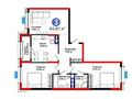 3-бөлмелі пәтер · 82.87 м², Калдаякова 30, бағасы: ~ 43.6 млн ₸ в Шымкенте, Туран р-н — фото 3