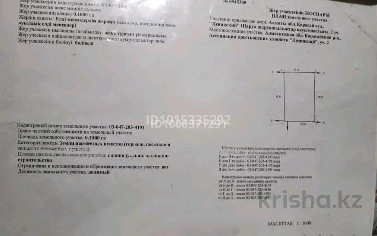 Участок · 10 соток, Шугыла 24/2 за 26.5 млн ₸ в Каскелене — фото 2