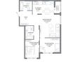 3-комнатная квартира · 76.33 м², Шамши Калдаяков 30/1 за ~ 43.9 млн ₸ в Астане, Сарайшык р-н — фото 3