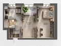 2-бөлмелі пәтер · 72.4 м² · 3/4 қабат, Қалалық аэропорт ш/а., Алтын-Арка 18, бағасы: 24 млн ₸ в Караганде, Казыбек би р-н — фото 4