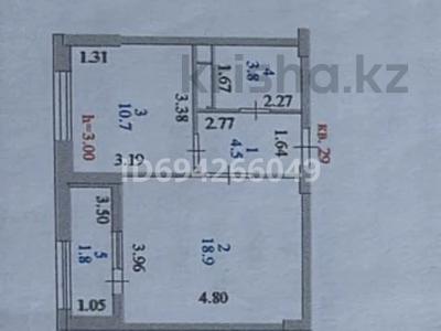 1-комнатная квартира, 40 м², 8/10 этаж, Бокейхана 25 за 23.5 млн 〒 в Астане, Есильский р-н
