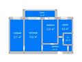 3-бөлмелі пәтер · 64 м² · 2/6 қабат, Уральский 6/1, бағасы: 26.6 млн ₸ в Костанае — фото 2