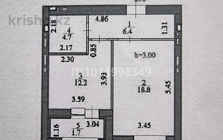 1-комнатная квартира · 44 м² · 6/9 этаж, Е 496 за 29 млн ₸ в Астане, Есильский р-н — фото 2