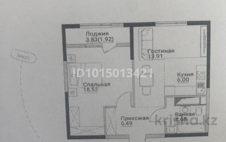 2-комнатная квартира · 52 м² · 5/12 этаж, ул. Фадеева, 38г 38 за 32 млн ₸ в Алматы, Алатауский р-н — фото 2