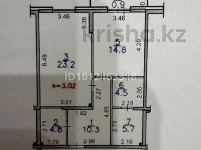 1-комнатная квартира · 64.2 м² · 2/4 этаж, мкр Шугыла за 61 млн 〒 в Алматы, Наурызбайский р-н