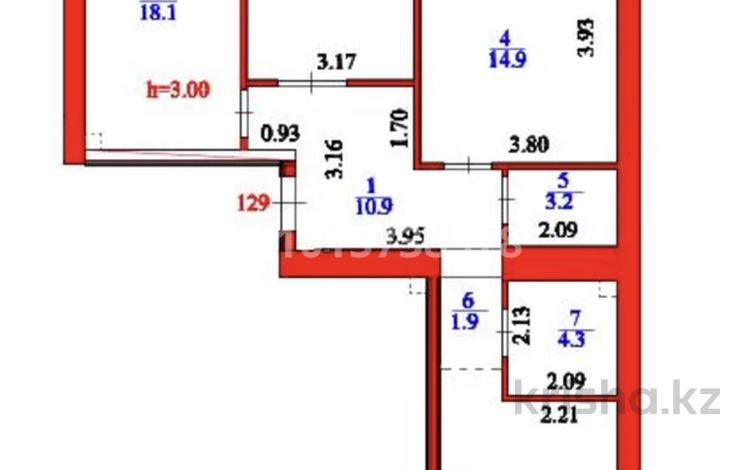 3-комнатная квартира · 85.6 м² · 2/9 этаж, Шафика Чокина 4 за 50 млн ₸ в Астане, Нура р-н — фото 2