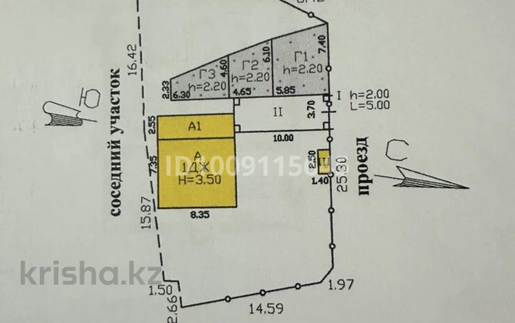 Отдельный дом · 4 комнаты · 68.6 м² · 6 сот., мкр Айгерим-1, Айгерім-1 ш/а. 4 — Набережная за 35 млн ₸ в Алматы, Алатауский р-н — фото 2
