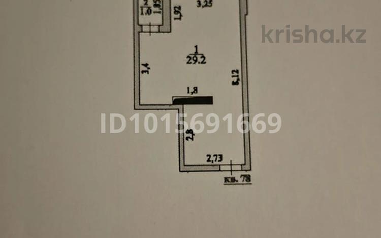 1-бөлмелі пәтер · 30 м² · 7/7 қабат, Естай, бағасы: 15.3 млн ₸ в Алматинской обл. — фото 4