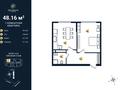 2-комнатная квартира · 48.2 м² · 8/9 этаж, сыбызғы 100 — жетісу базар за 22 млн ₸ в Алматы, Турксибский р-н