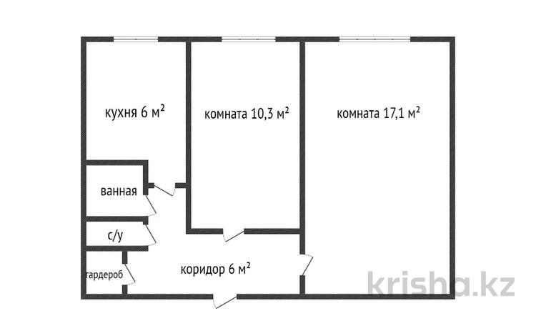 2-комнатная квартира, 44 м², 1/5 этаж, Г. Каирбекова за 12.7 млн 〒 в Костанае — фото 2