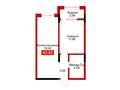 1-комнатная квартира · 40.82 м², Азаттык 21/2 за ~ 19.2 млн 〒 в Атырау — фото 3