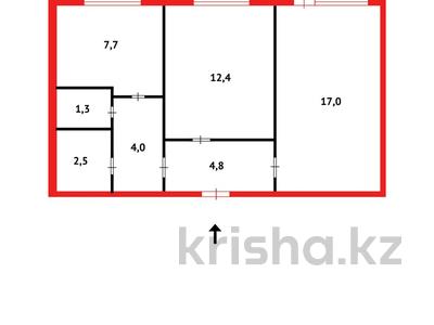 2-комнатная квартира, 51 м², 6/9 этаж, Майкудук, Майкудук, 15й микрорайон за 10.5 млн 〒 в Караганде, Алихана Бокейханова р-н