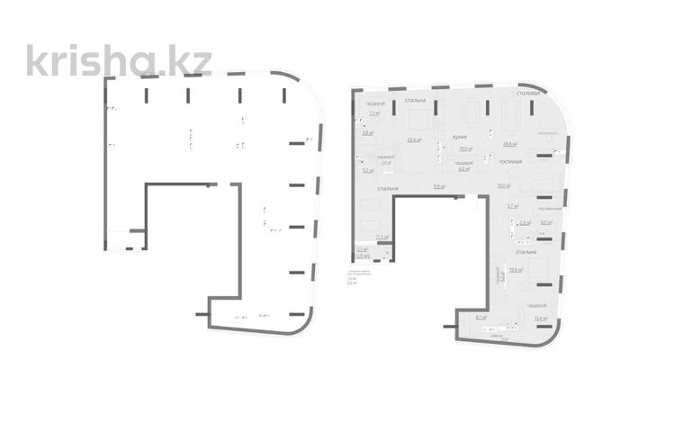 5-комнатная квартира · 212.8 м², мкр Новый Город, ​Проспект Нурсултана Назарбаева 4Б за ~ 138.3 млн ₸ в Караганде, Казыбек би р-н — фото 2