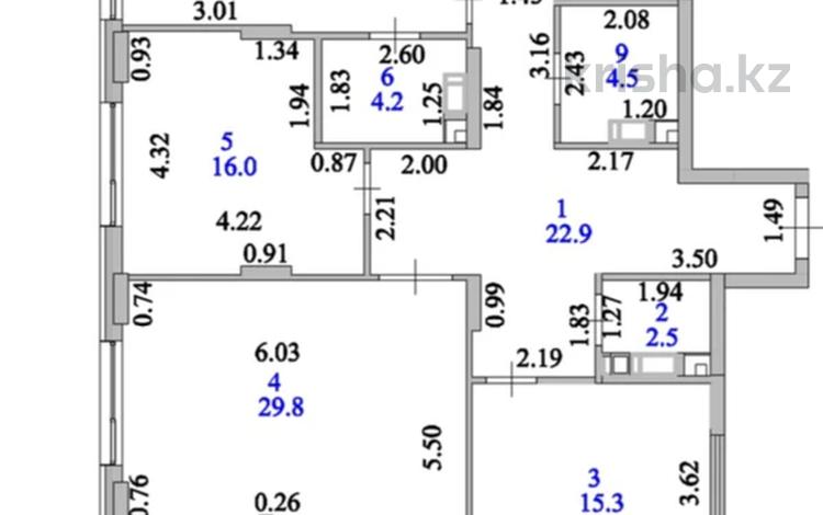 4-комнатная квартира · 135 м² · 12/12 этаж, Мухамедханова 4, 4а, 4Б, 4/1, 4/2, 4/3, — Блок G; потолки 3.3 метра; видовая за 118 млн ₸ в Астане, Нура р-н — фото 2