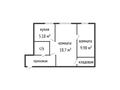 2-комнатная квартира · 44.07 м² · 1/4 этаж, пр-т Нурсултана Назарбаева 30 за 14 млн ₸ в Усть-Каменогорске — фото 3
