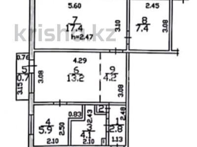 3-бөлмелі пәтер · 56 м², Досмухамедова 71, бағасы: 45 млн ₸ в Алматы, Алмалинский р-н