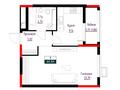 1-бөлмелі пәтер · 44.54 м², Е-882 13в, бағасы: ~ 24.8 млн ₸ в Астане, Сарыарка р-н — фото 3