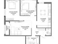 3-комнатная квартира · 74.3 м² · 9/16 этаж, Пр. Мангилик ел, напротив республиканской мечети — БЕЗ КОМИССИИ/ ВЫБОР ЭТАЖА И ПЛАНИРОВКИ за ~ 41.2 млн ₸ в Астане, Есильский р-н — фото 2