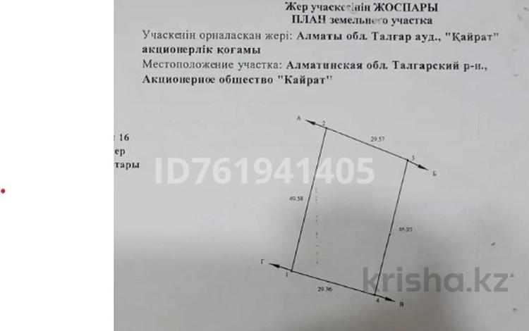 Жер телімі · 0.145 га, Қызылқайрат, бағасы: 9 млн ₸ в Кызылкайрат — фото 2