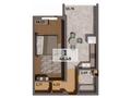 1-комнатная квартира · 46.48 м², 4 микрорайон, 63 за ~ 20.9 млн 〒 в Конаеве — фото 3