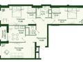 3-комнатная квартира · 89.08 м², Шамши Калдаяков 60Б, 60А за ~ 44 млн ₸ в Астане, Сарайшык р-н — фото 3