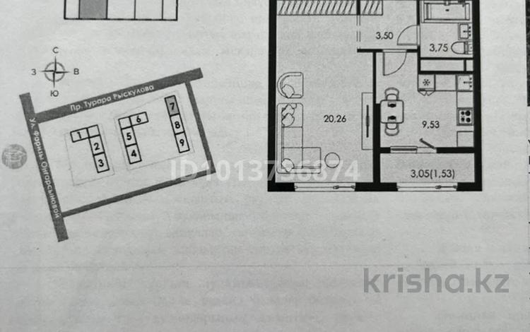 1-бөлмелі пәтер · 40 м² · 7/9 қабат, Ботагоз 17а — Рыскулова-Онгарсынова, бағасы: 28.7 млн ₸ в Алматы, Алатауский р-н — фото 2
