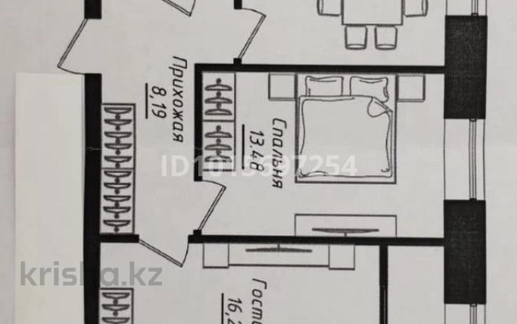 2-комнатная квартира · 56.12 м² · 9/9 этаж, Жумекен Нажимеденов 26 за 35 млн ₸ в Астане, Сарайшык р-н — фото 2