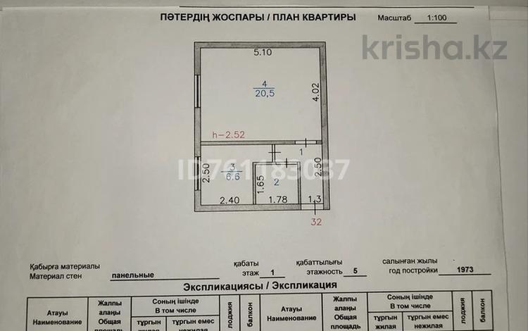 1-комнатная квартира · 33.3 м² · 1/5 этаж, Абая 7а за 9 млн ₸ в Новой бухтарме — фото 2