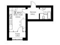 1-комнатная квартира · 25.9 м², 160 квартал, 32-ая улица за ~ 7.5 млн 〒 в Туркестане — фото 2